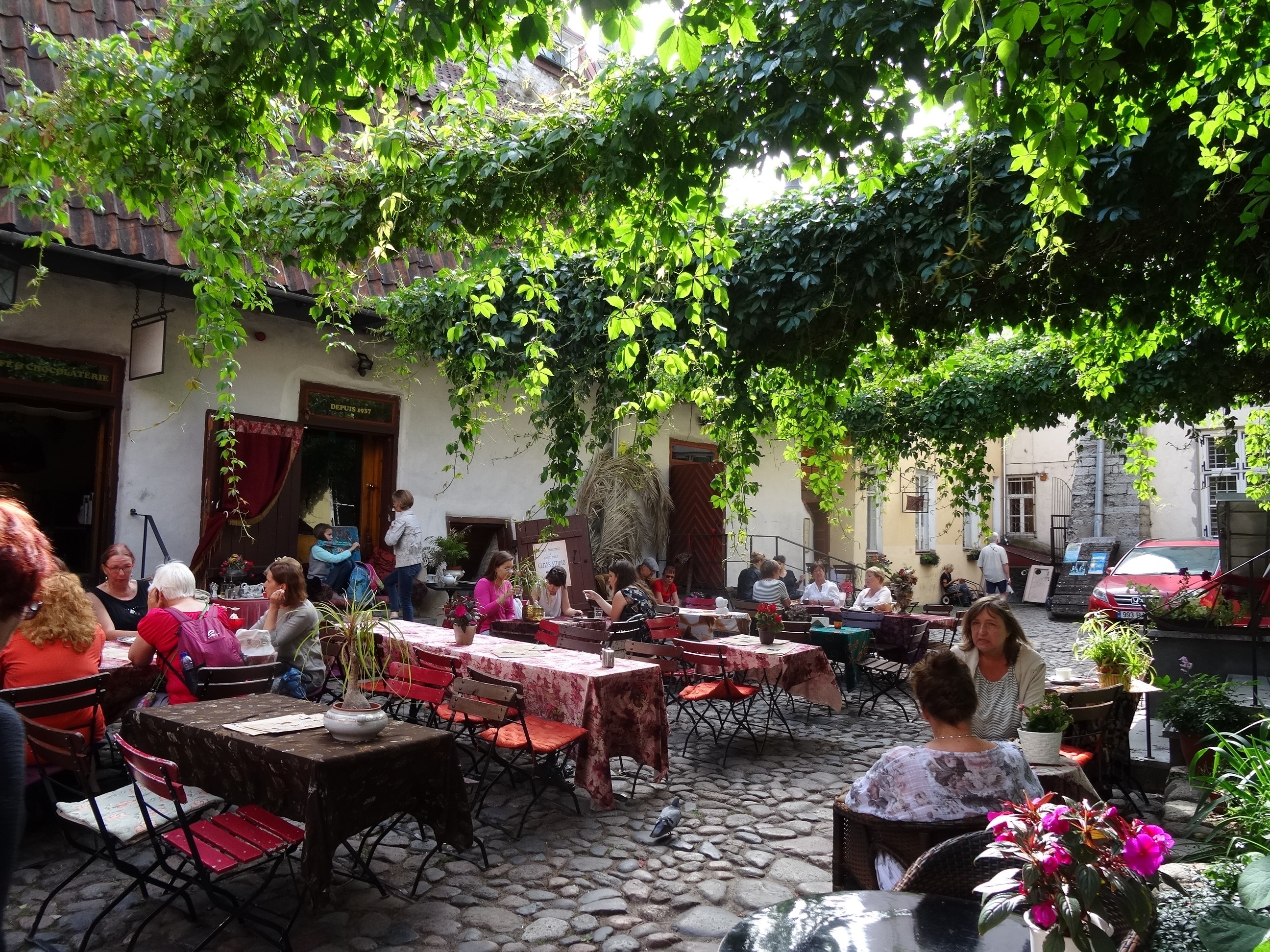 Masters' Courtyard, Tallinn, in Summer