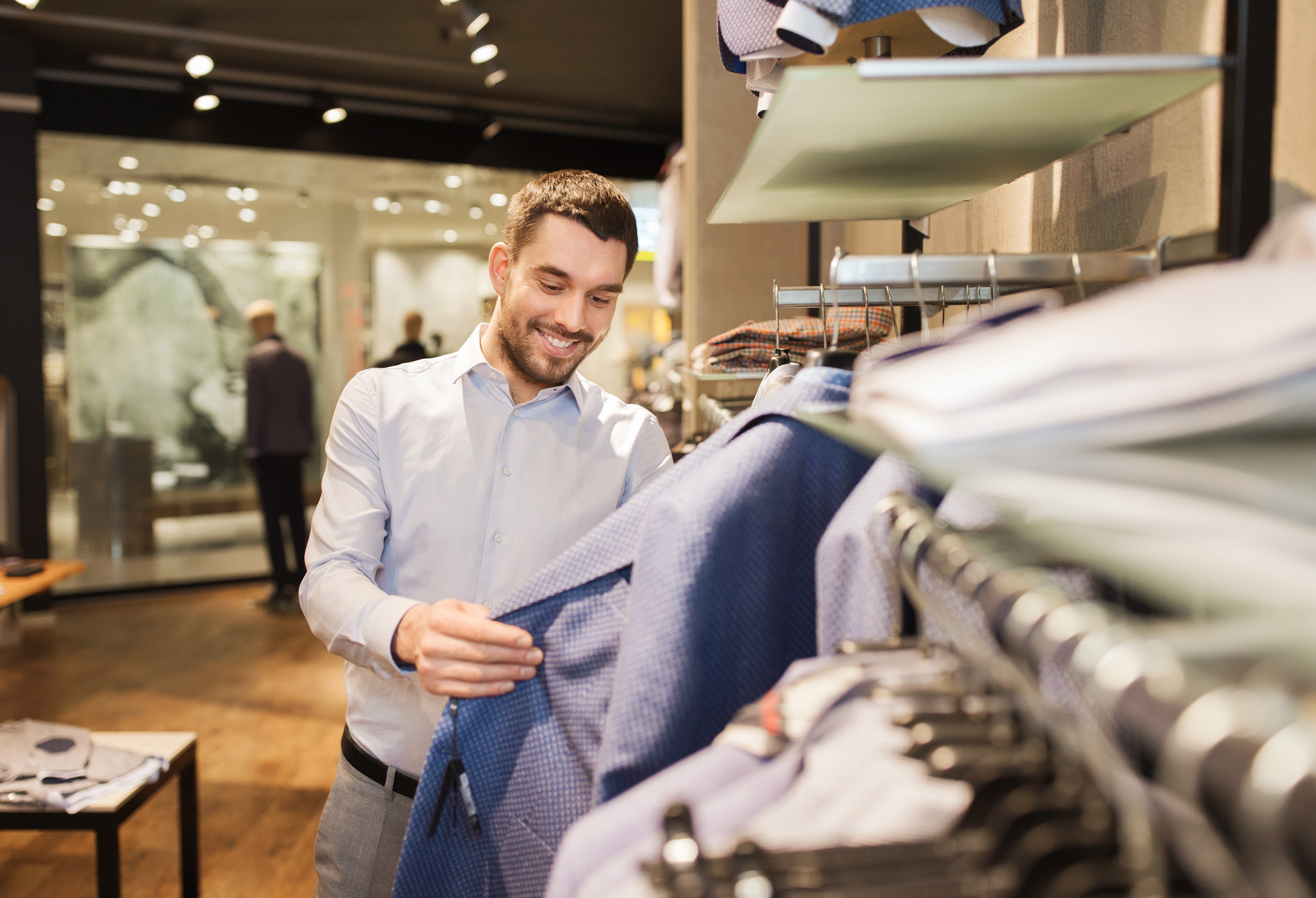 Man at a clothing shop - Tallinn, Estonia