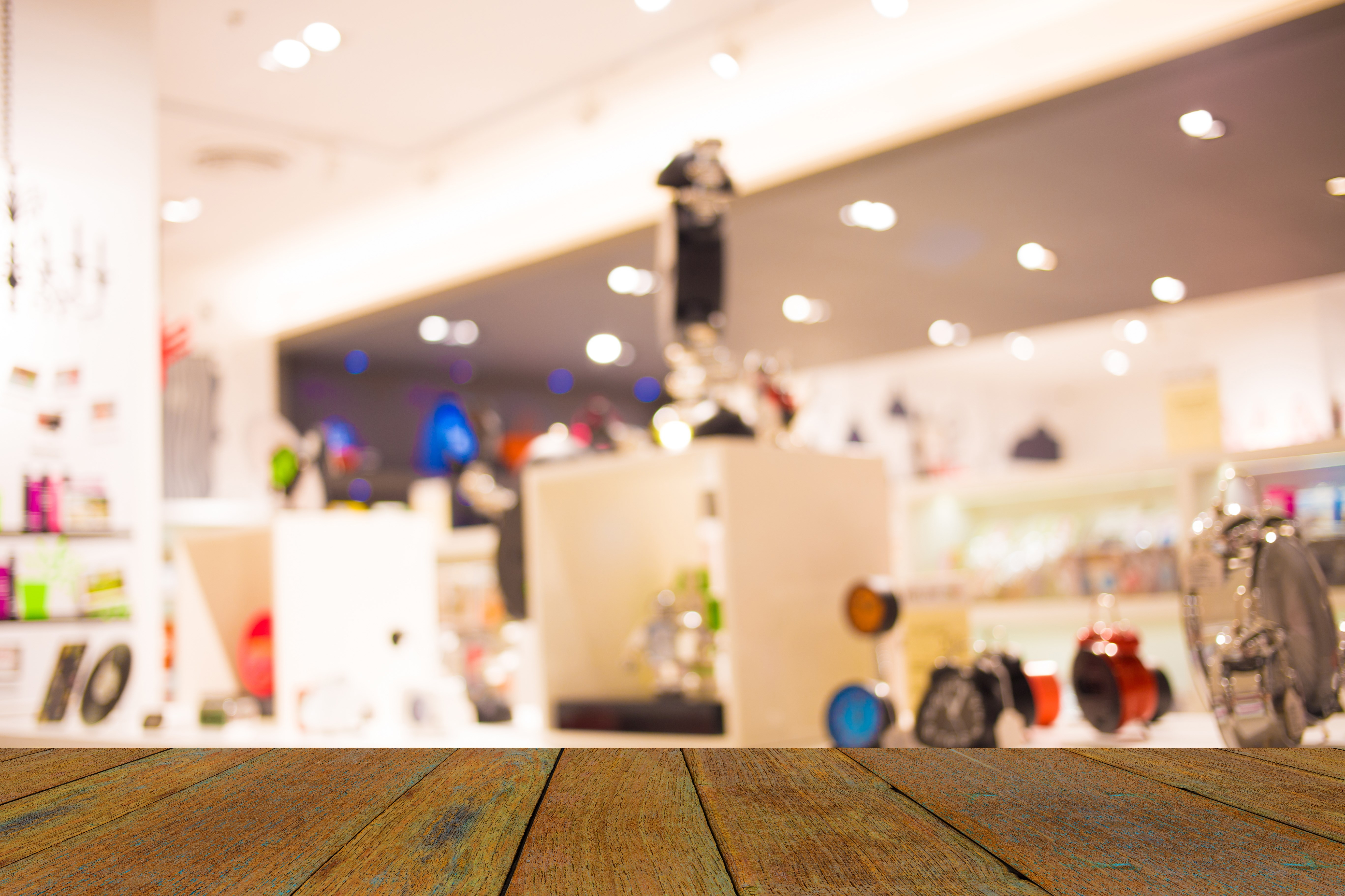 Blurred image of shopping mall