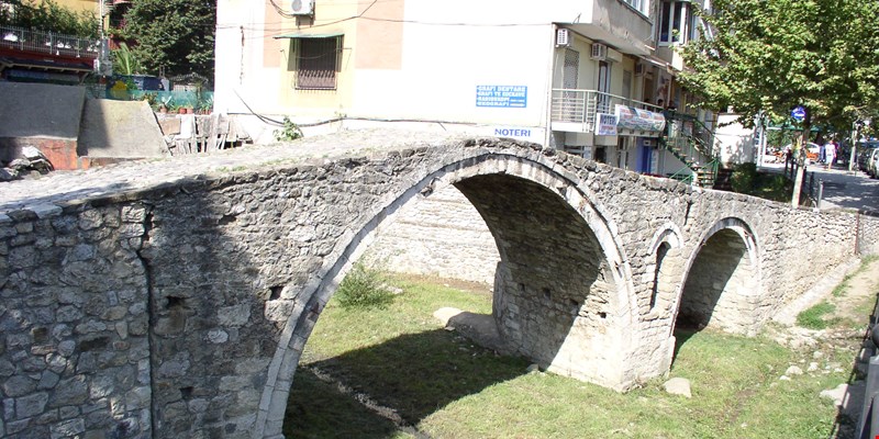The historical bridge in the center of Tirana
