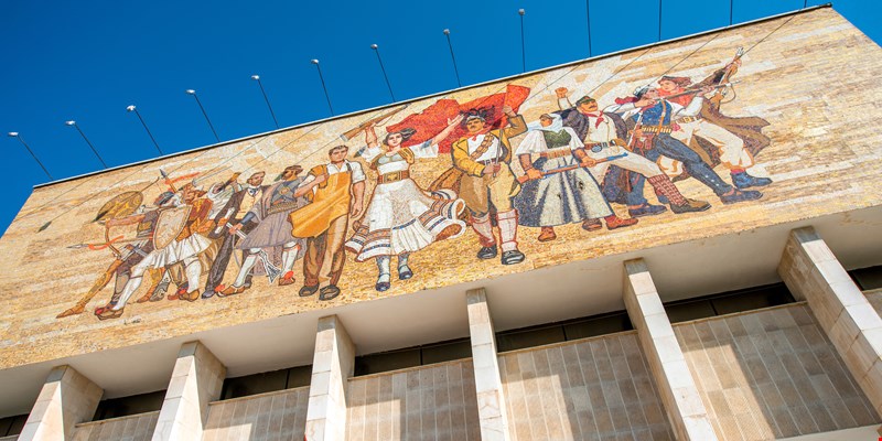 National museum in Tirana center in Albania