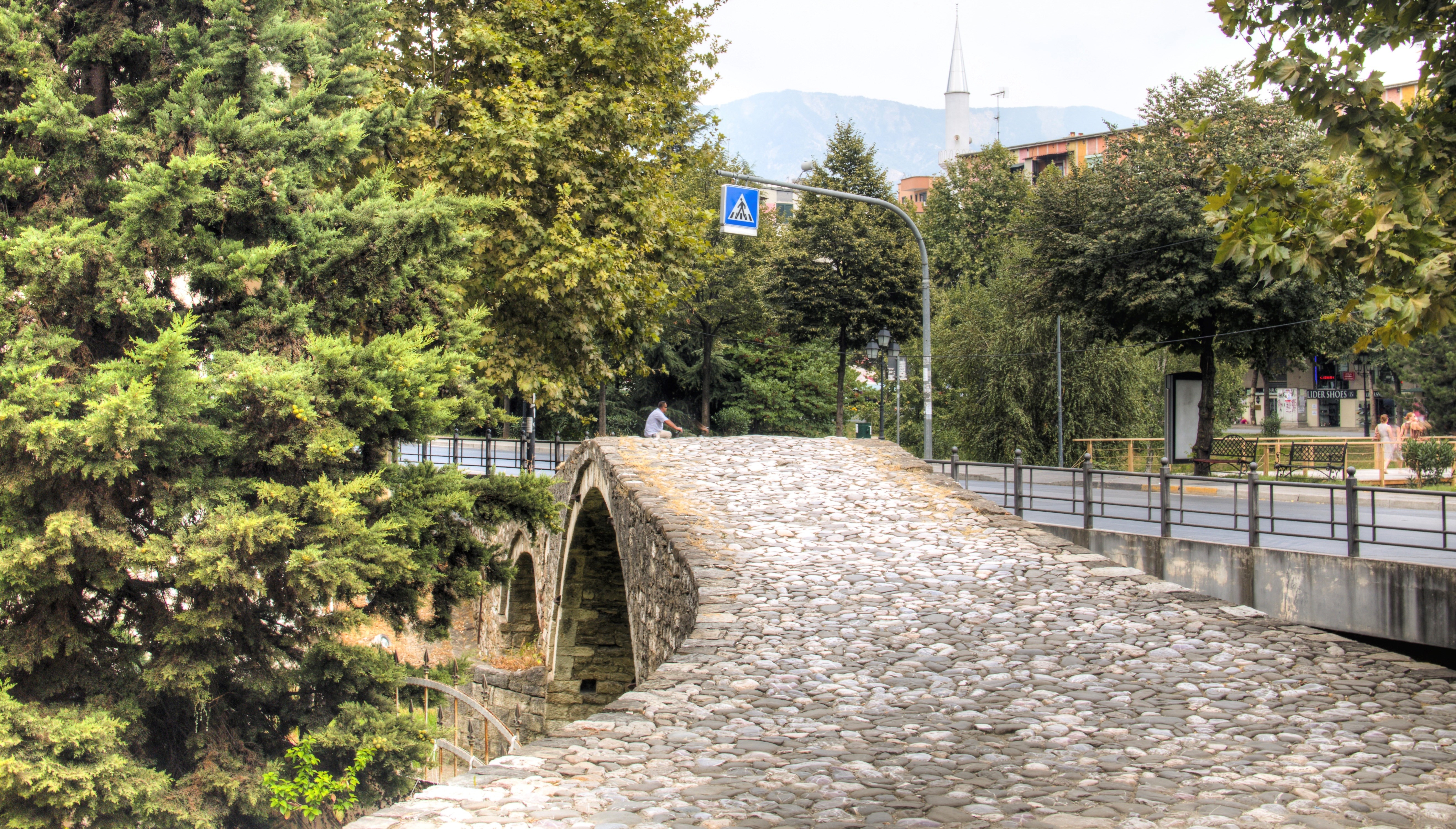 The historical bridge in the center of Tirana