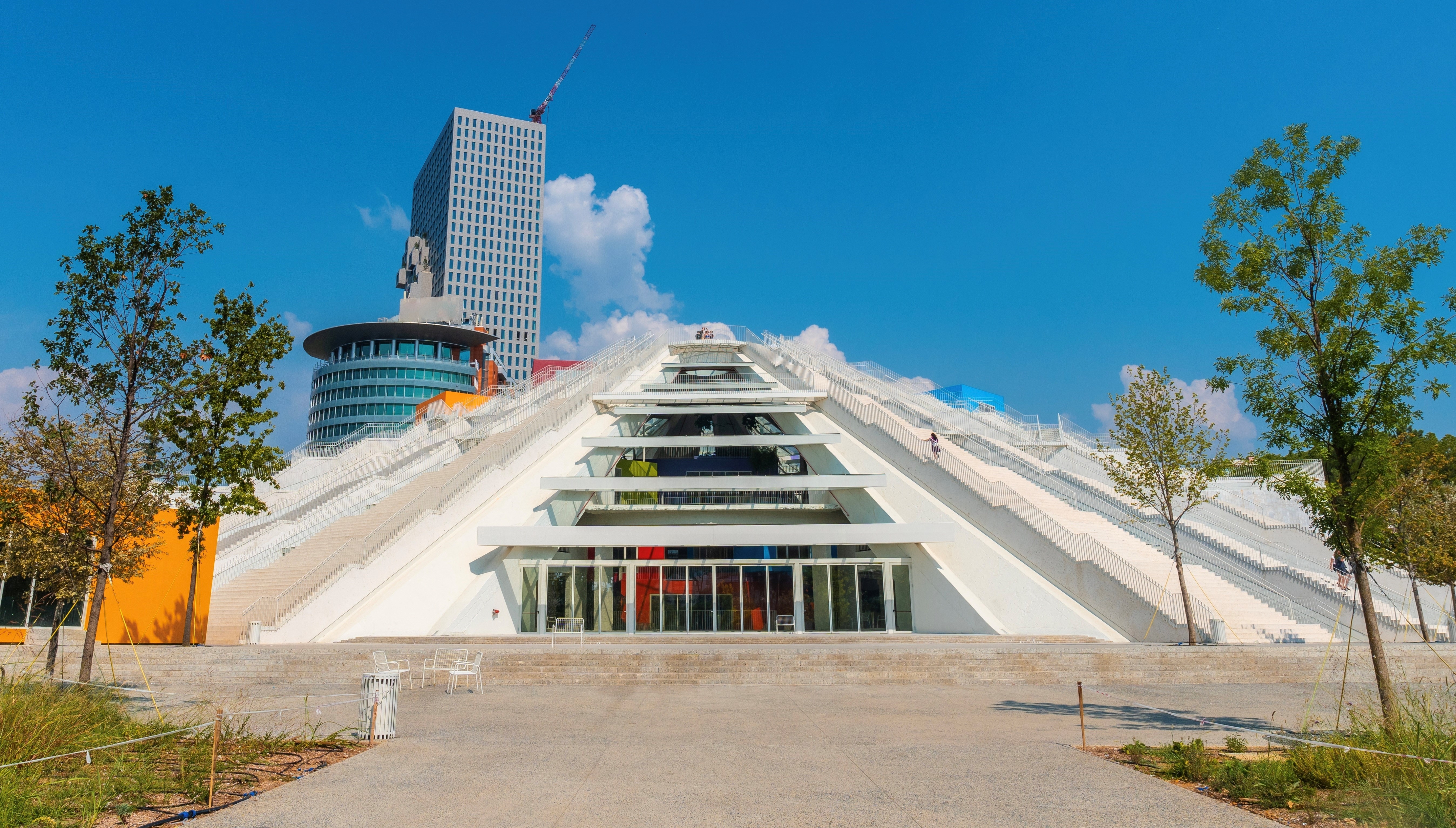 Pyramid of Tirana in the center of Tirana