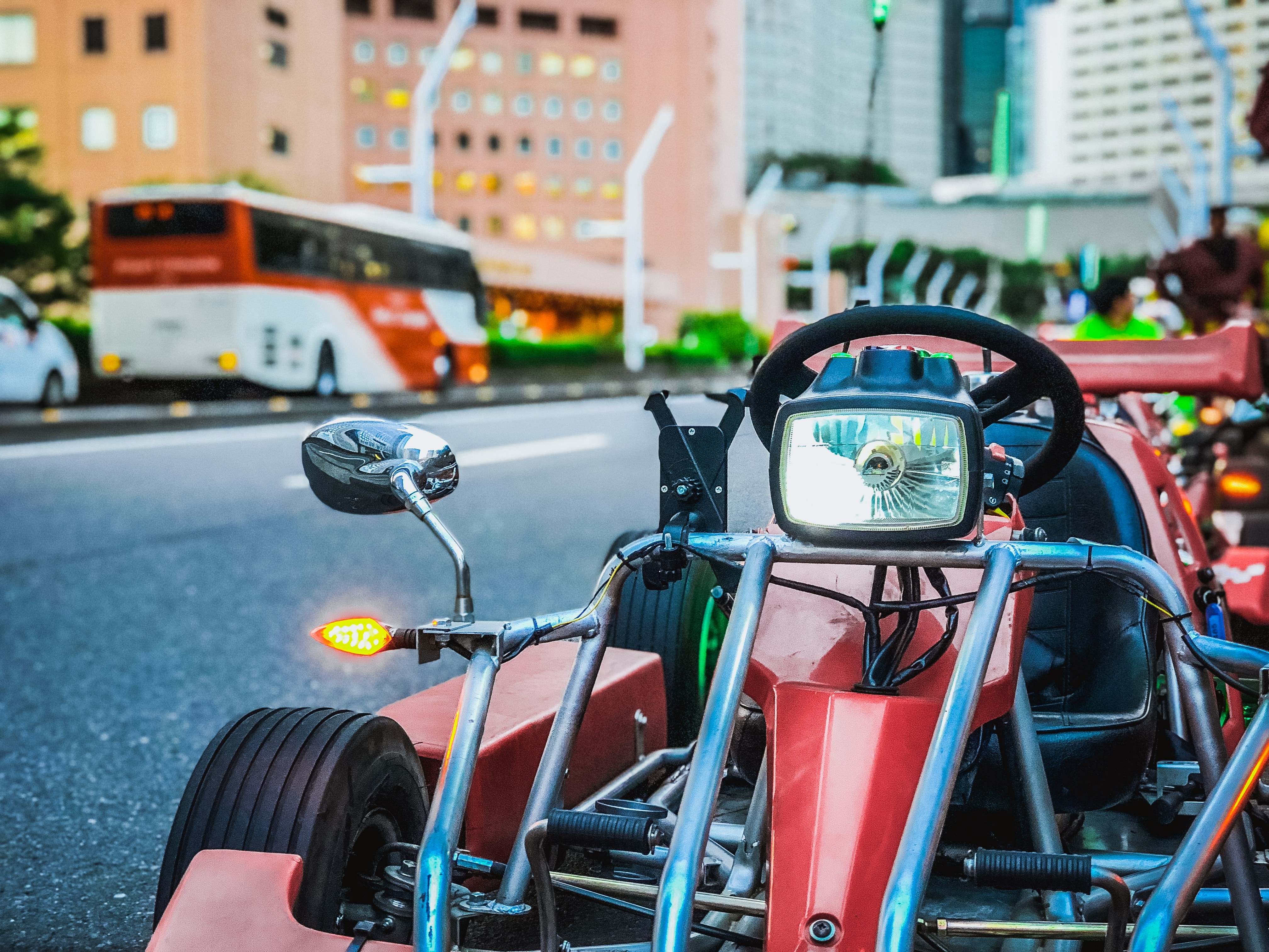 kart  in the middle of Tokyo City Cente