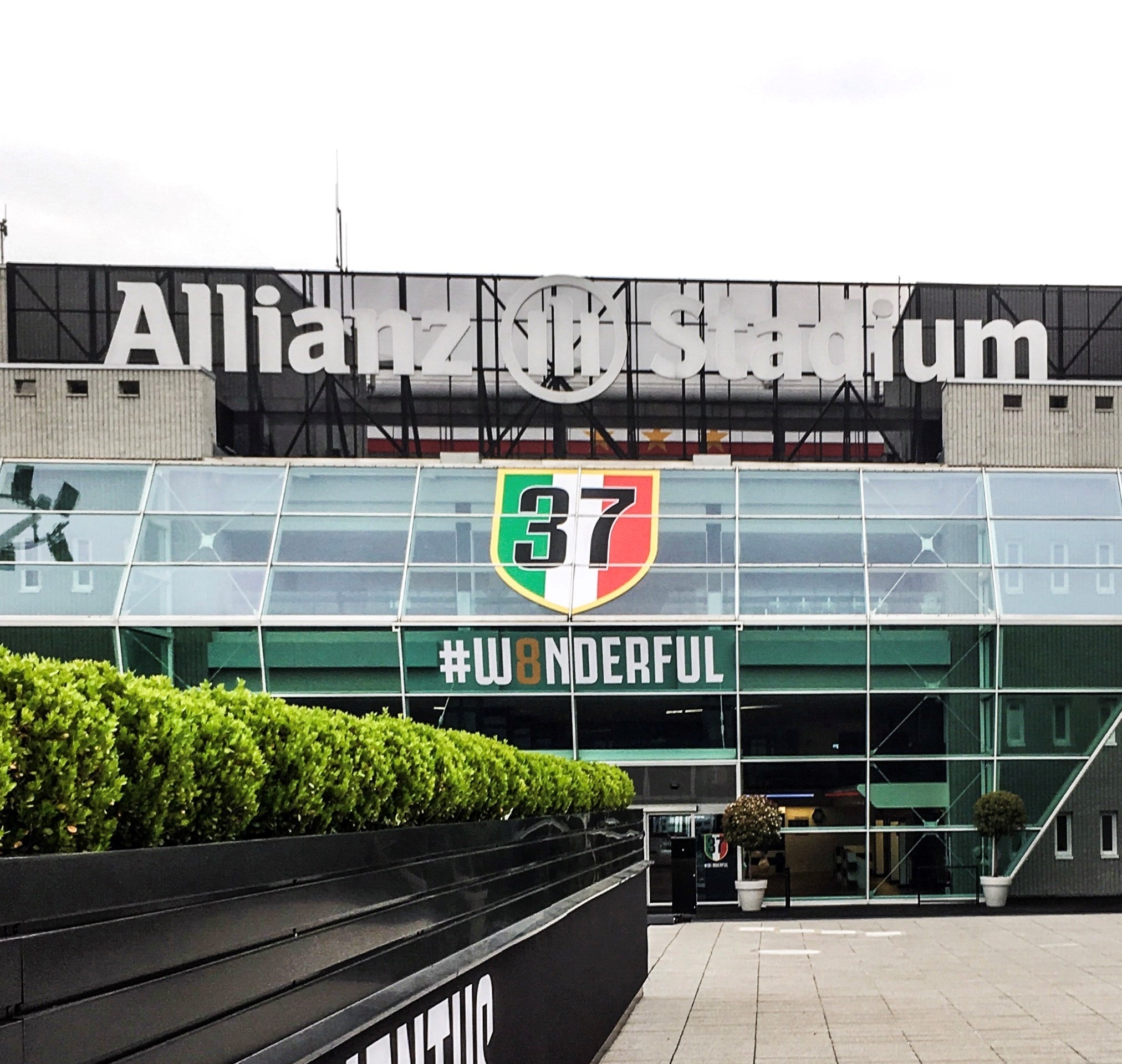 entrance to Juventus/Alilianz Stadium