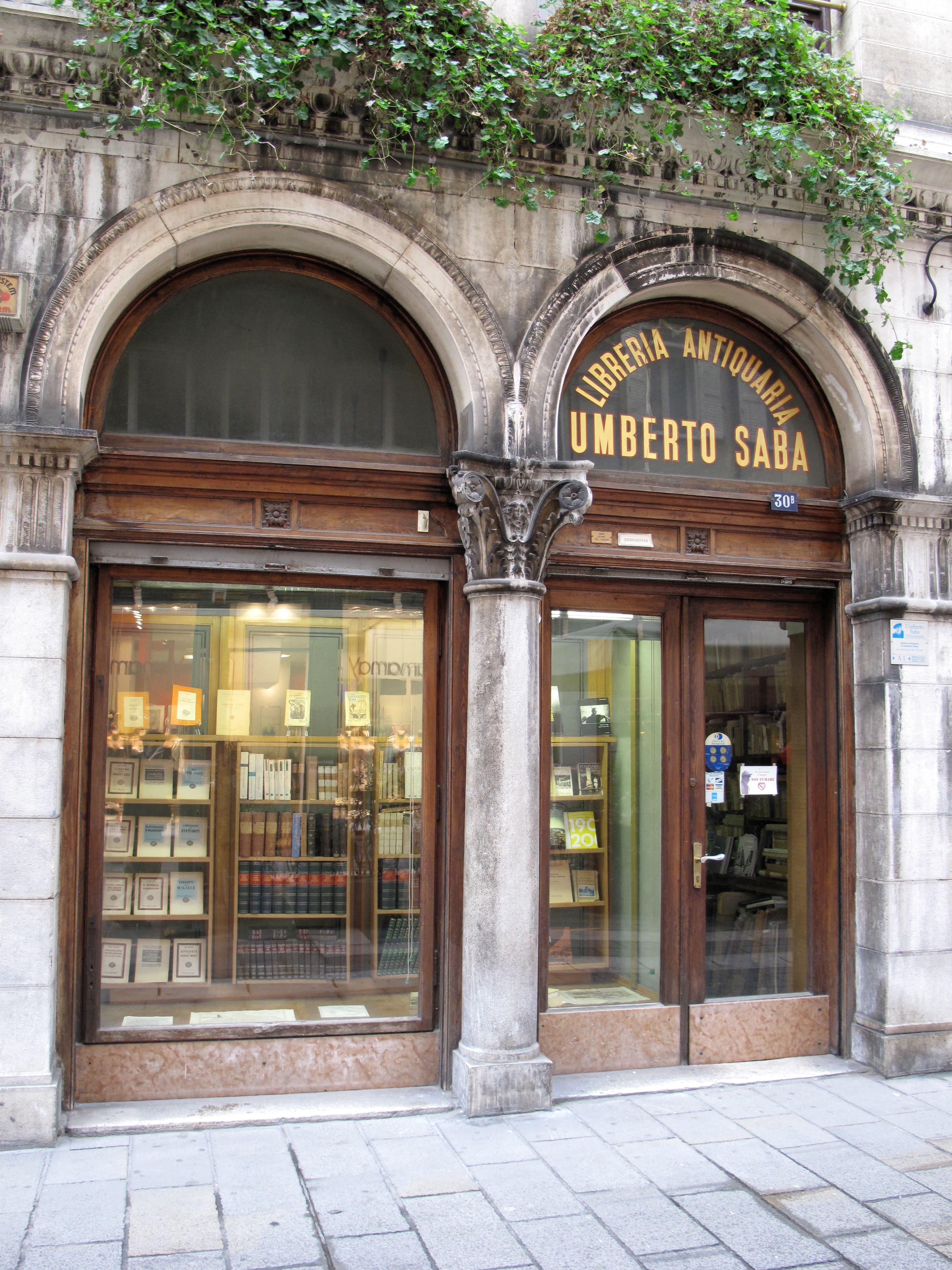 Libreria Antiquaria Umberto Saba front