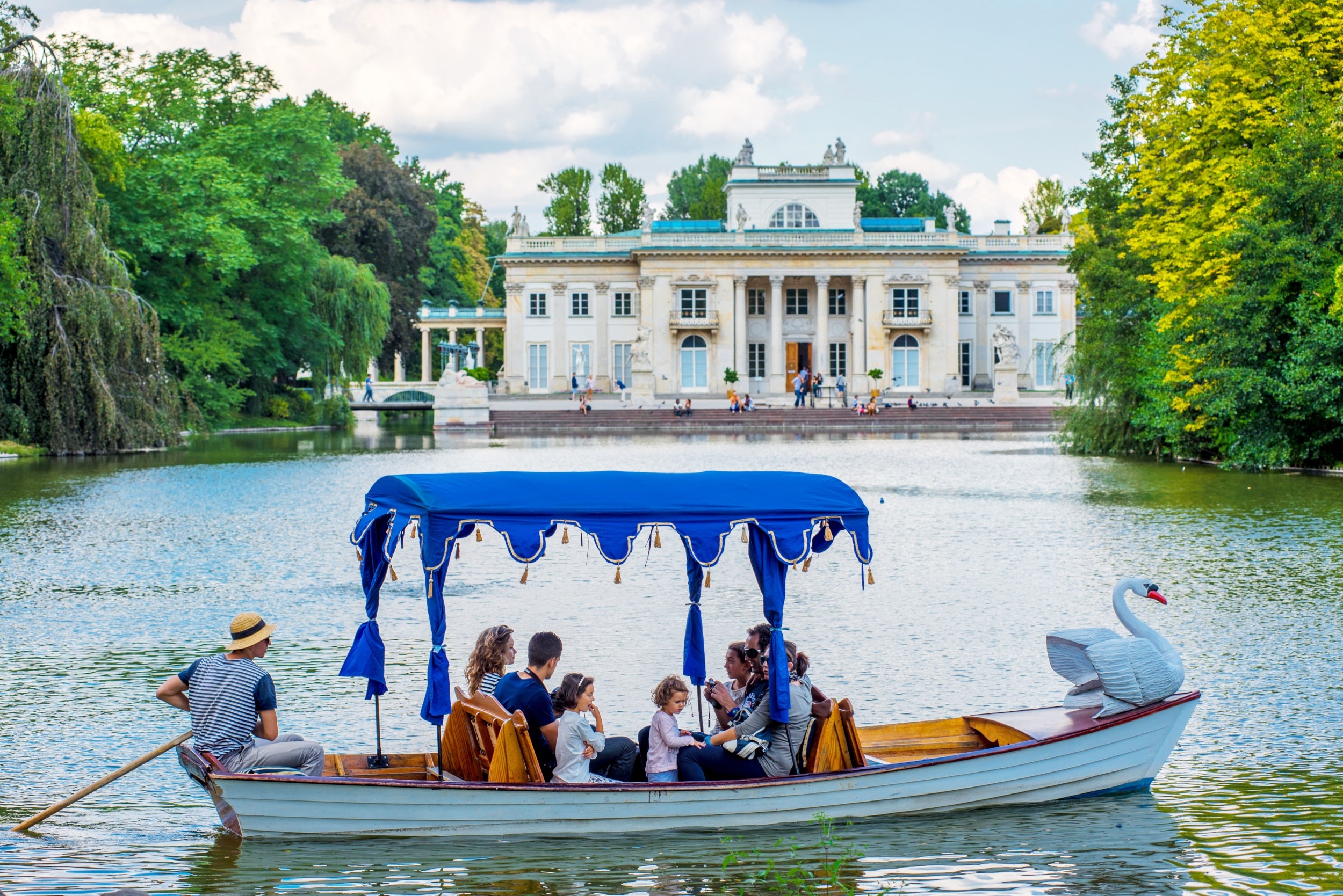 gondola ride at the Łazienki Royal Park