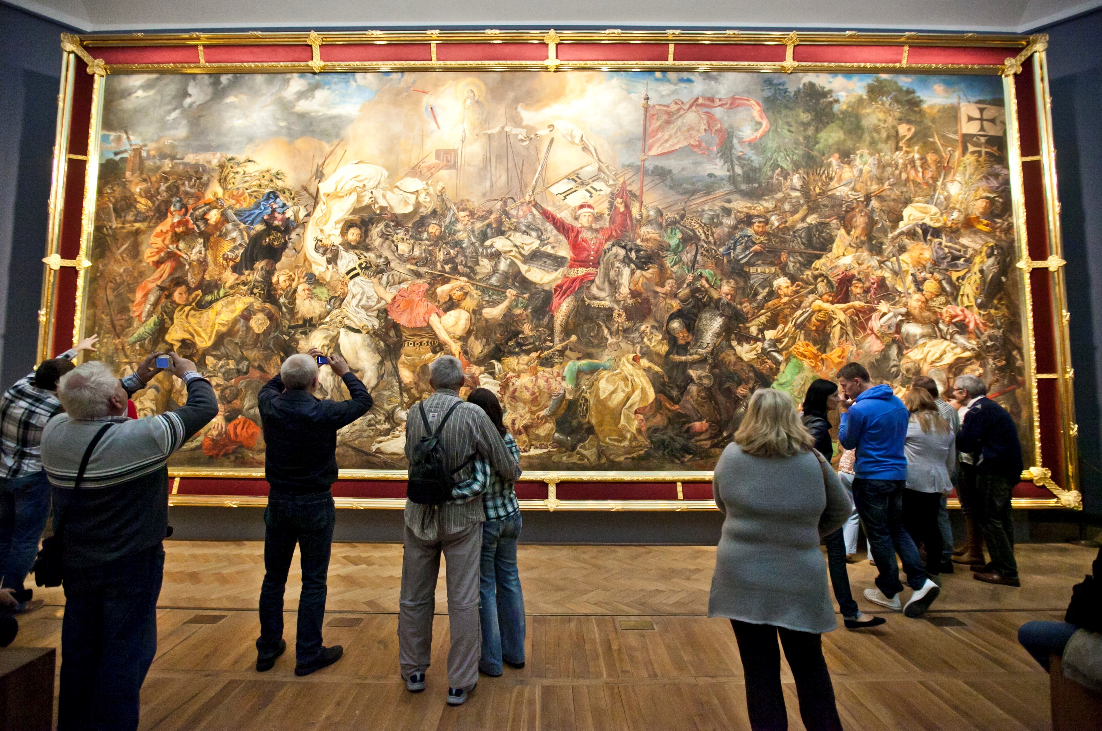 big painting at the National Museum in Warsaw