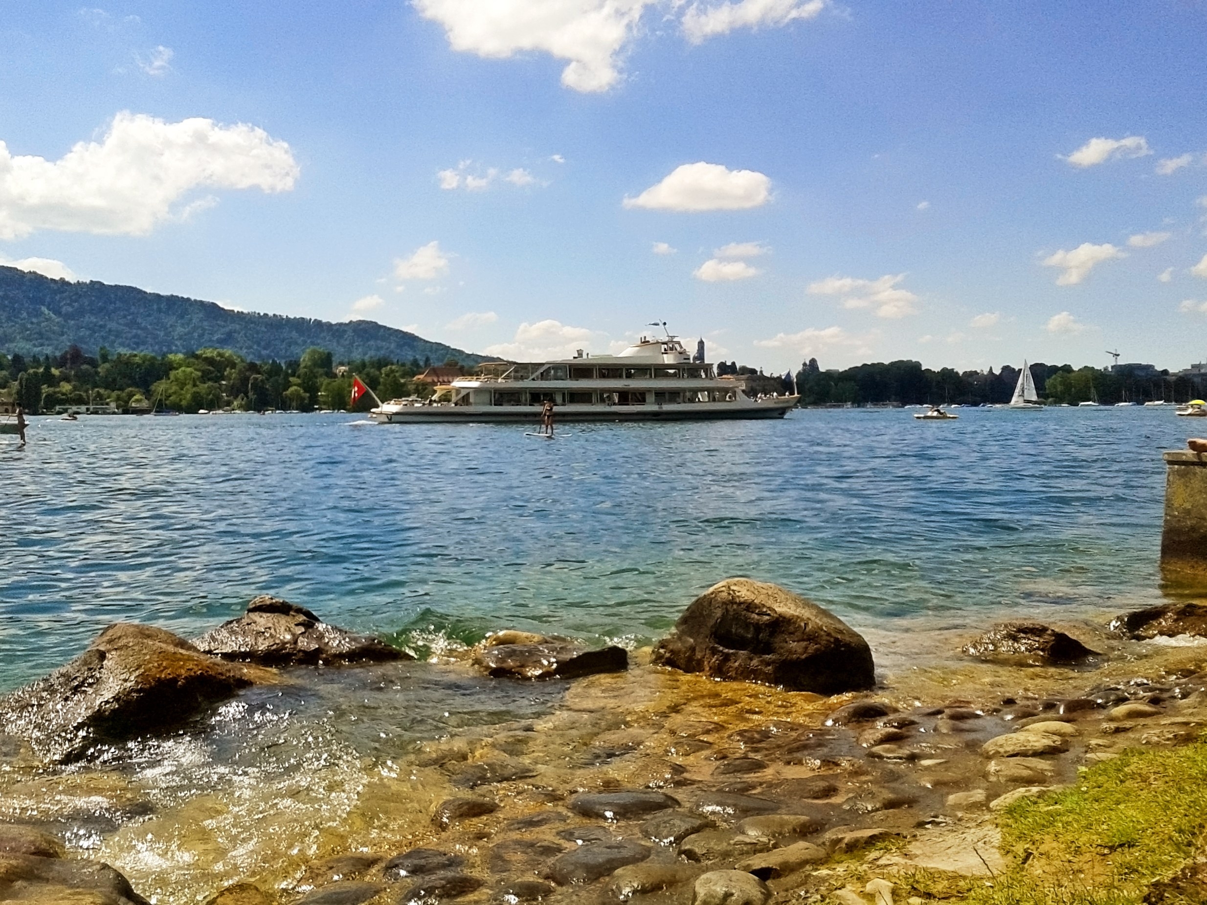 Cruise vessel at Lake Zurich (Zurichsee)