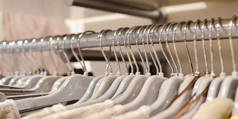 woman browsing clothes