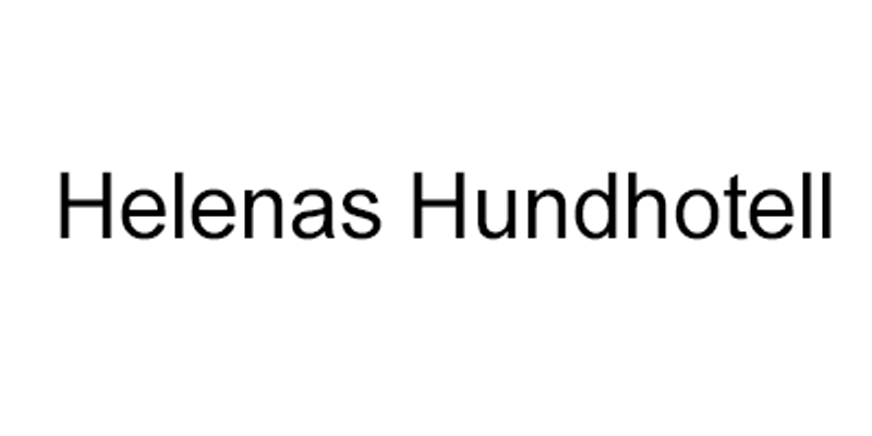 Logotyp för Helenas hundhotell Logotyp för Helenas hundhotell