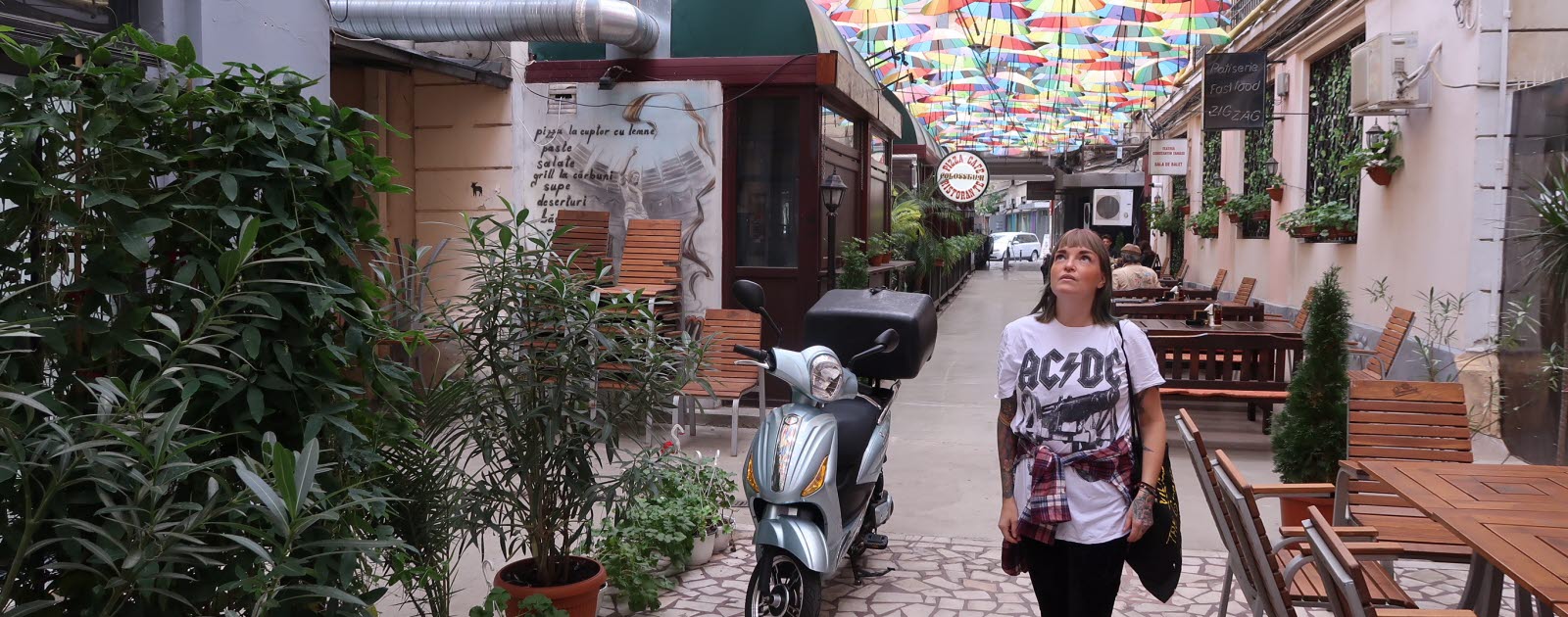 Hippie-trädgården Acuerela i Bukarest Hippie-trädgården Acuerela i Bukarest