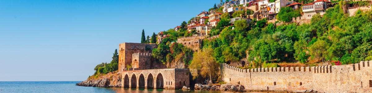 Hus vid havet i Antalya, Turkiet Hus vid havet i Antalya, Turkiet