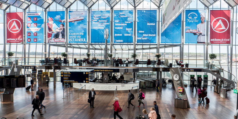 Reklamplatser Stockholm Arlanda Airport Reklamplatser Stockholm Arlanda Airport
