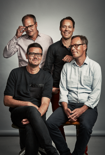 Sebastian Knutsson, Lars Markgren, Patrik Stymne och Thomas Hartwig Sebastian Knutsson, Lars Markgren, Patrik Stymne och Thomas Hartwig