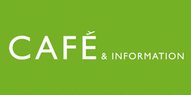 Logotype för Café och Information Logotype för Café och Information