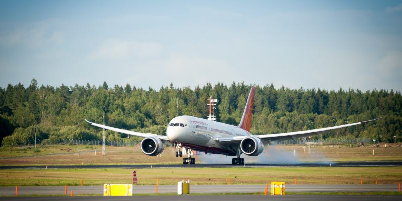 Air india landar på Arlanda för första gången Air india landar på Arlanda för första gången