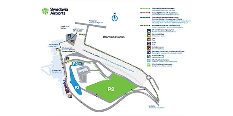 Provisorisk infartsväg till Bromma Stockholm Airport | Bromma Stockholm