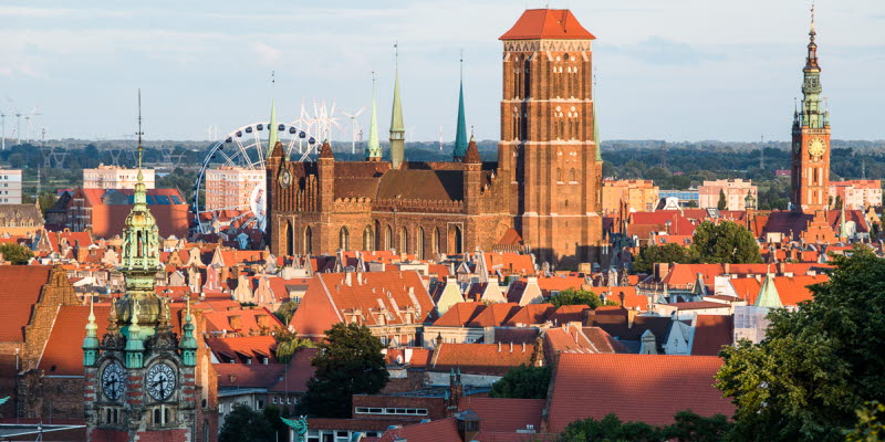 Vy över Gdansk Vy över Gdansk