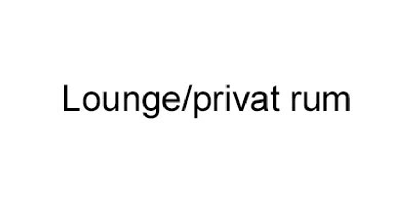Logotyp för lounge/privat rum Logotyp för lounge/privat rum
