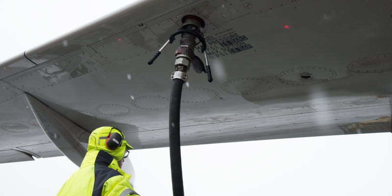 Biobränsle tankas på Arlanda 2018 Biobränsle tankas på Arlanda 2018