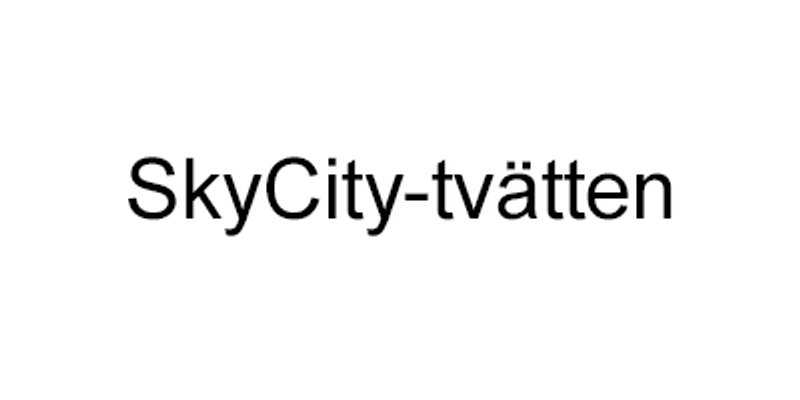 SkyCity-tvätten logotype SkyCity-tvätten logotype