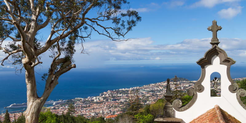 Utsikt över havet i Madeira Utsikt över havet i Madeira