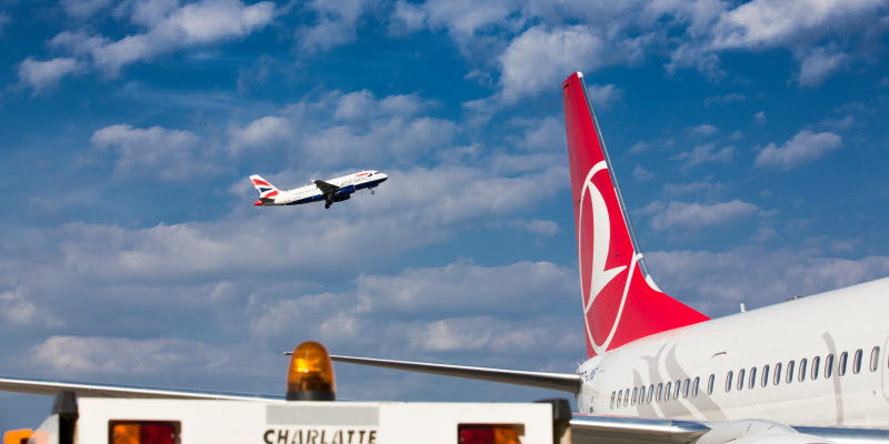 British Airways Turkish Airlines flygplan British Airways Turkish Airlines flygplan