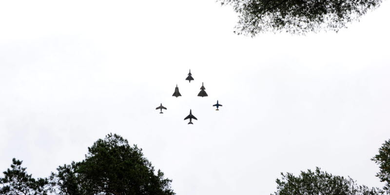Flygplan i formation Flygplan i formation