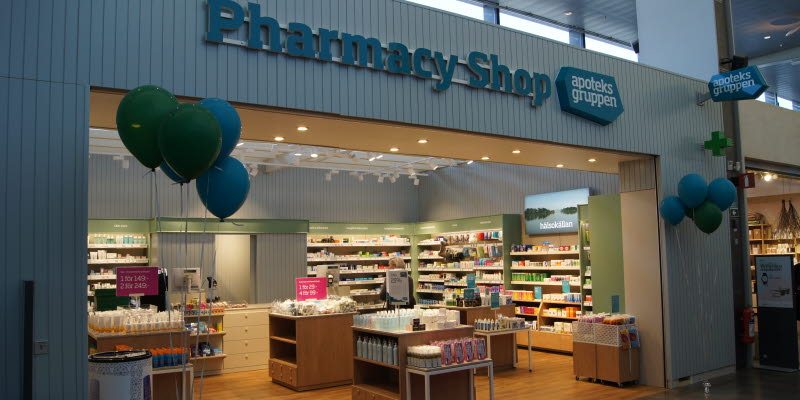 Pharmacy Shop Apoteksgruppen butiksentré på Arlanda Pharmacy Shop Apoteksgruppen butiksentré på Arlanda