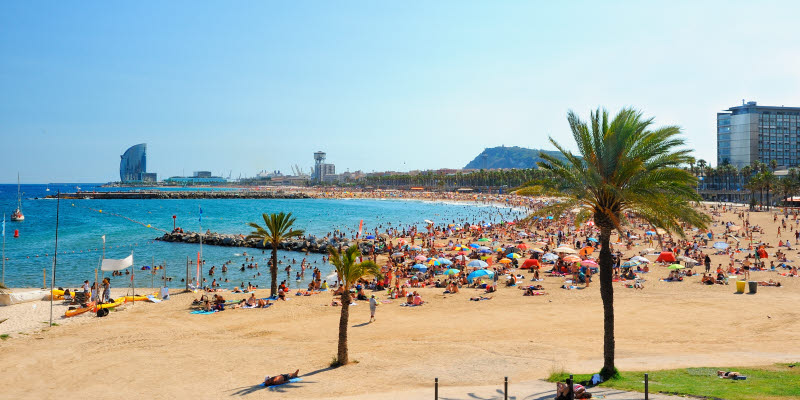 Stranden i Barcelona Stranden i Barcelona